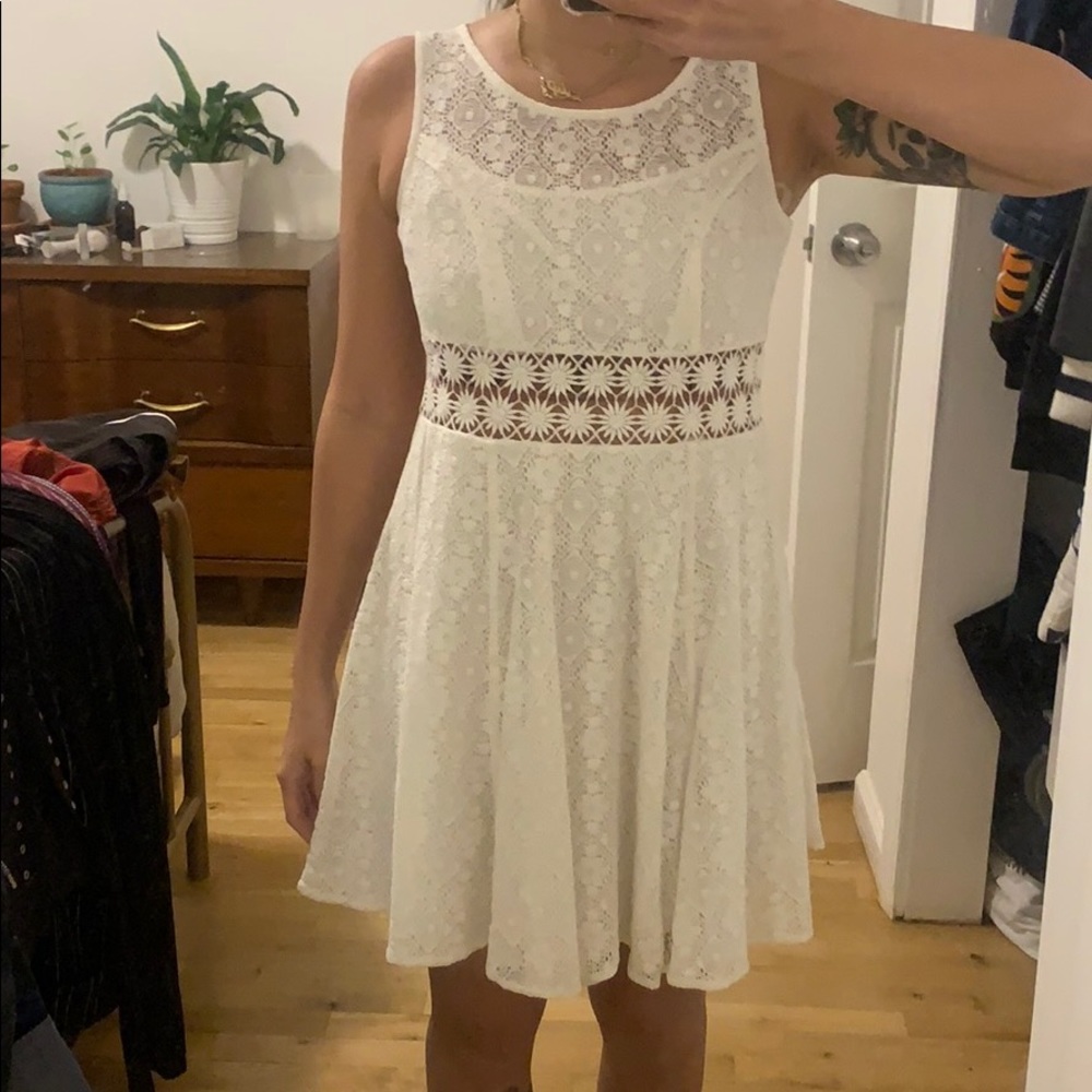 White lacy dress